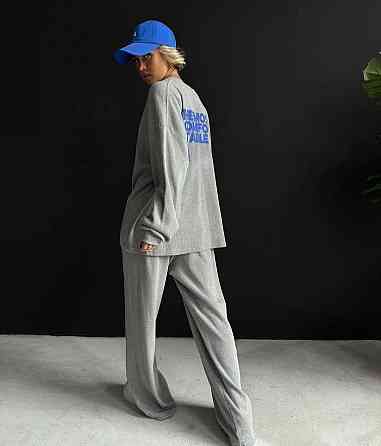 Женский стильный прогулочный костюм двойка трикотаж вафелька Одесса