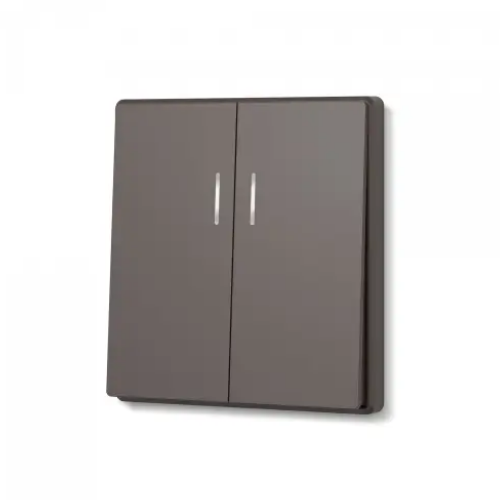 Вимикач 2кл з підсвіткою мокко VIDEX NOTA (VF-NT-SW2L-BR) Житомир