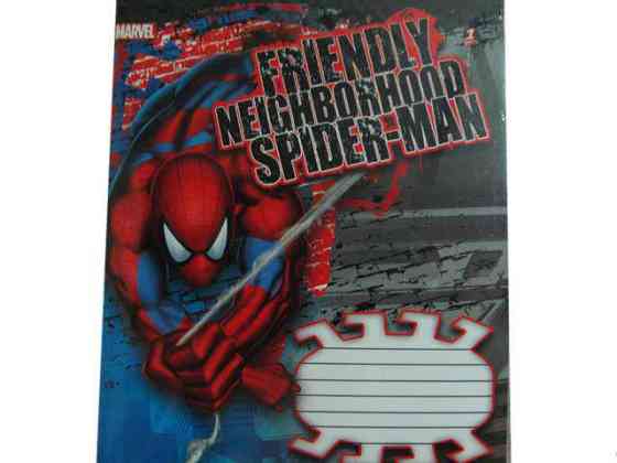 Шкільний зошит із малюнком на обкладинці 18листів смужка (25 шт.) Харків