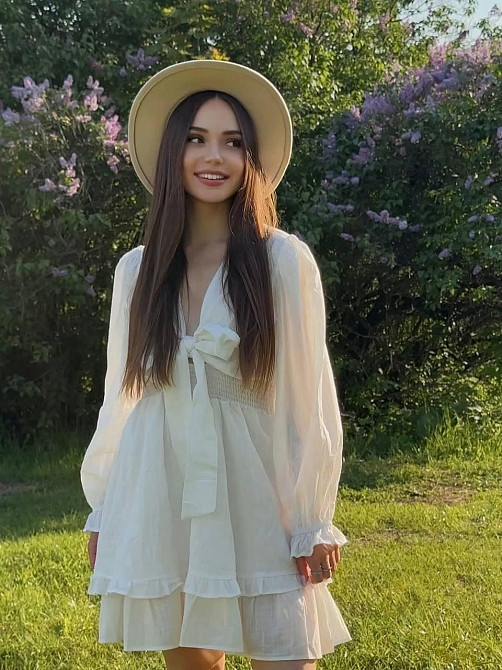 Женское легкое романтичное мини платье из льна 46/48 Одесса - изображение 1