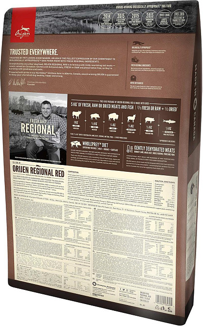 Orijen Regional Red (Оріджен Регіонал Ред) сухий корм для собак усіх порід Запоріжжя - фото 5