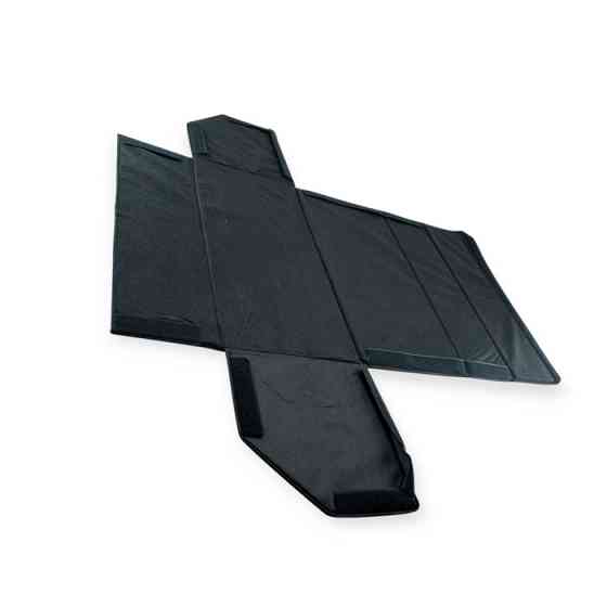 Сумка - органайзер в багажник шкірозамінник 600х300х300мм XL чорна, червоний ромб на липучках Мукачево