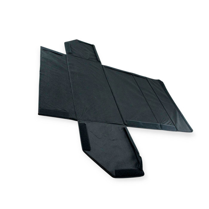 Сумка - органайзер в багажник шкірозамінник 600х300х300мм XL чорна, червоний ромб на липучках Мукачево - фото 1