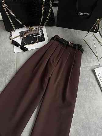 Женские универсальные базовые брюки палаццо костюмка Шоколад, 42/44 Одесса