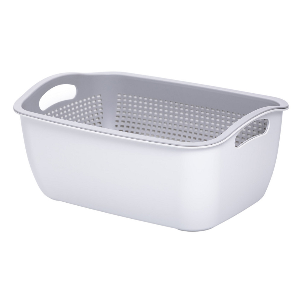 Yiwu Кошик-друшлак 2 в 1 для миття овочів, фруктів і зелені 29,5×21×11 (см) Сірий HP-45-6G Коломыя - изображение 1