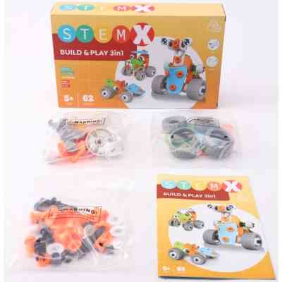 Конструктор Stem з болтами Build&amp;Play 3 в 1 на 62 деталі (3858894673261) Вінниця