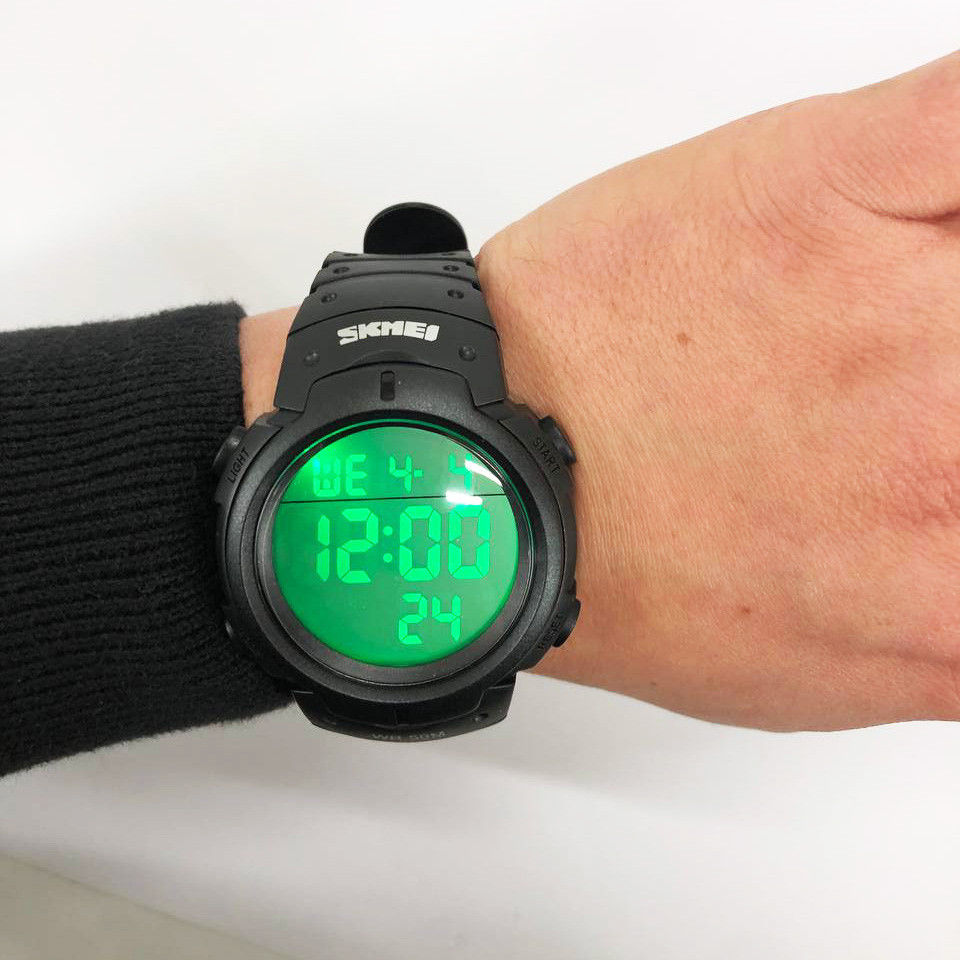 Удобные часы для занятий спортом SKMEI 1068BK, Цифровые часы для активного образа жизни NW-83 Львов - изображение 11