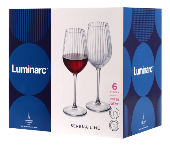 Набор бокалов Luminarc Serena Line, 6х550 мл (6988988) Киев