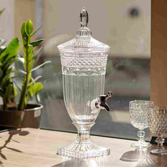Лимонадниця Topaz Crystal 2 літри з краном HP-19-292 глечик диспенсер для води і напоїв прозорий Коломия