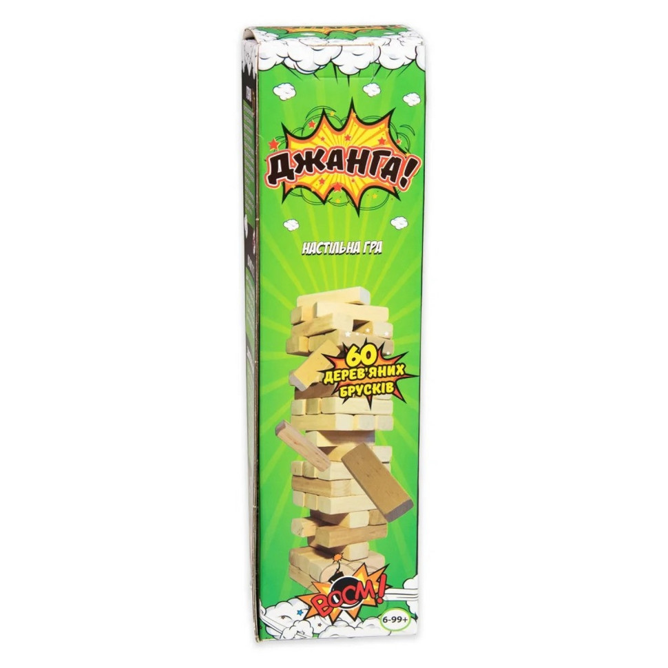 Розважальна гра "Джанга" 30771, 60 брусків, дерев'яна, українською мовою Вінниця - фото 1