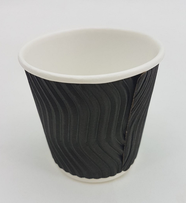 Стакан гофрований 110мл " Чорний "Маестро (20 шт) Харків - фото 2