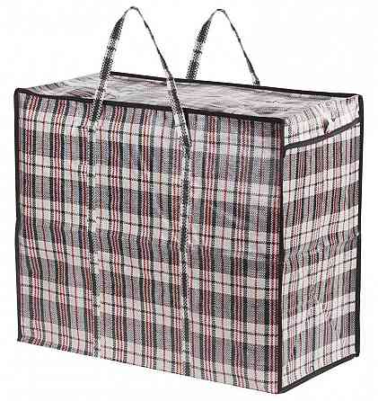 Сумка хозяйственная Клетка №9 62х102 черная S010709 Киев