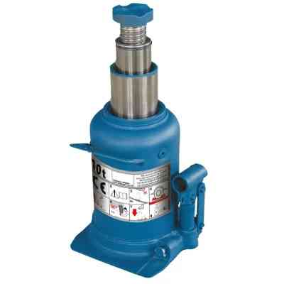 Домкрат GTM гідравлічний пляшковий 10т (210-520мм) двохштоковий (TH810001) Вінниця