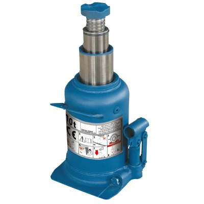 Домкрат GTM гідравлічний пляшковий 10т (210-520мм) двохштоковий (TH810001) Вінниця - фото 1