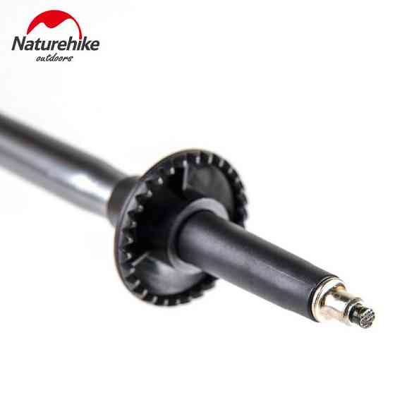 Трекинговая палка 3-сек. Naturehike Men ST 01 6061 AL NH17D001-Z, алюминий, черная Ровно