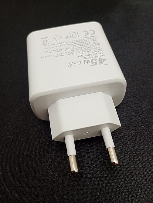 Адаптер живлення 2 в 1 Type C + USB 45W Луцк - изображение 5