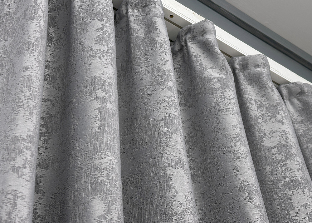 Комплект коротких штор VR-Textil Жаккард Sultan YL № 1668ш Серый 130х170 см 2 шт (35-0309) Киев - изображение 8