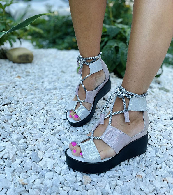 M.KRAFT Босоніжки жіночі M.KRAFT 21506 пудра/срібло (літо, шкіра натуральна) (3575) 38р.39р. Коломыя - изображение 9