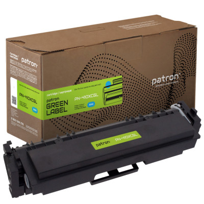 Картридж Patron HP 410X (CF411X) cyan Green Label (PN-410XCGL) Винница - изображение 1
