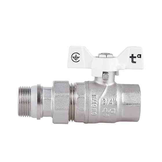 Кран кульовий "Американка" Thermo Alliance Forte 3/4" з антипротічкою прямий SF222W20 Київ