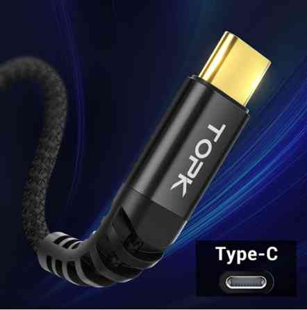 Type-C кабель Topk 15 см Київ