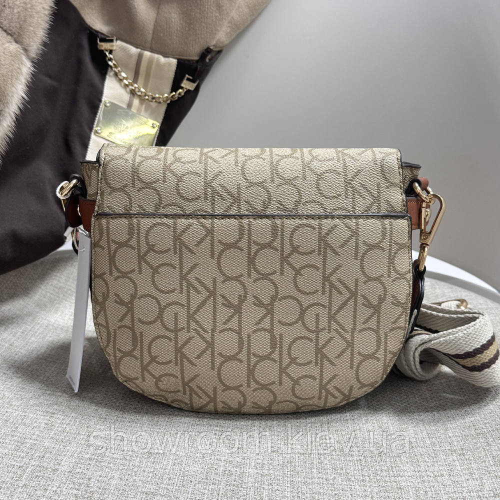 Невелика жіноча сумочка на плече Ck K6071 beige Київ - фото 5