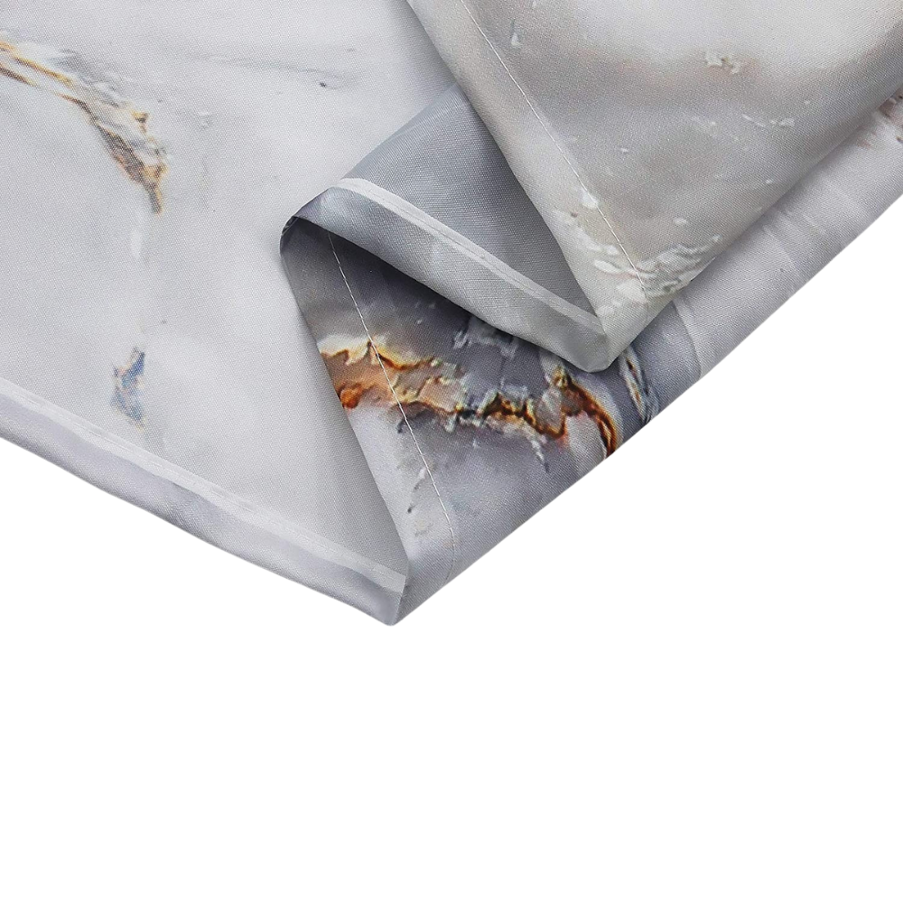 Шторка для ванни і душа з поліестеру водонепроникна Bathlux 180x180 см з кільцями, фіранка для ванної кімнати Кам'янець-Подільський - фото 3