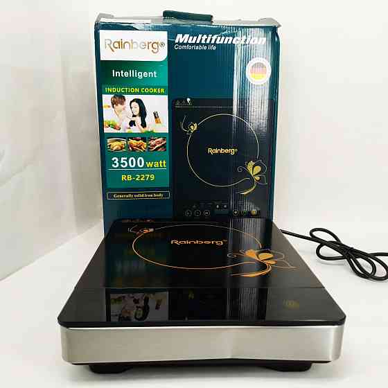 Плита переносная для дома Rainberg, Мощная настольная плита для дома настольная эмалированная HA-45 Львов