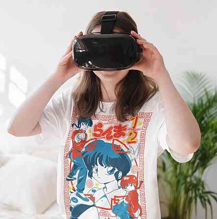 Футболка з аніме принтом Схампоо Руміко Такахасхі Ранма оверсайз (S/M/L) Чорний AnimeJ0878 Дніпро