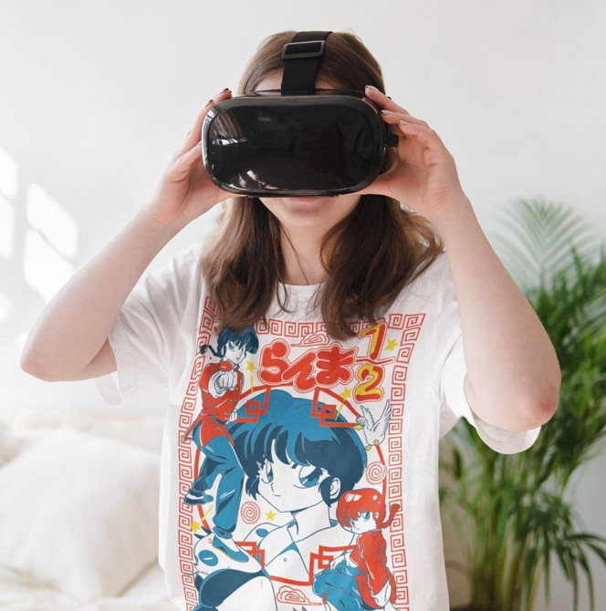 Футболка аниме Схампоо Румико Такахасхи Ранма оверсайз (S/M/L) Черний AnimeJ0878 Днепр - изображение 2