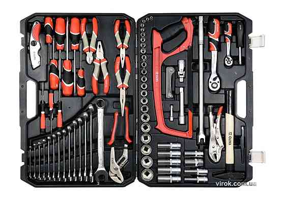 Набір головок торцевих YATO : квадрат 1/2", 1/4" з інструментами. 79 шт. [2] Одеса