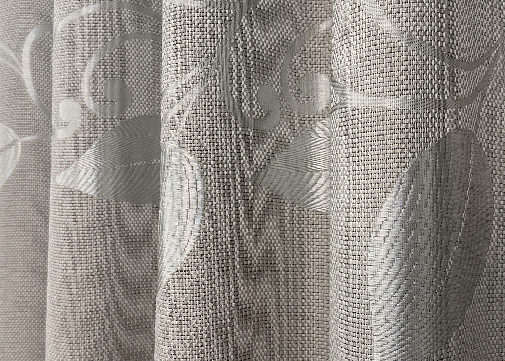 Комплект готовых штор VR-Textil Лен Рогожка № 1688ш Светло-серый 100х270 см 2 шт (31-0024) Киев - изображение 7