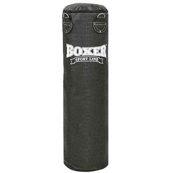 Мешок боксерский Цилиндр Кирза BOXER (h-120см, d-33см, вес-29кг, черный) Вишнёвое