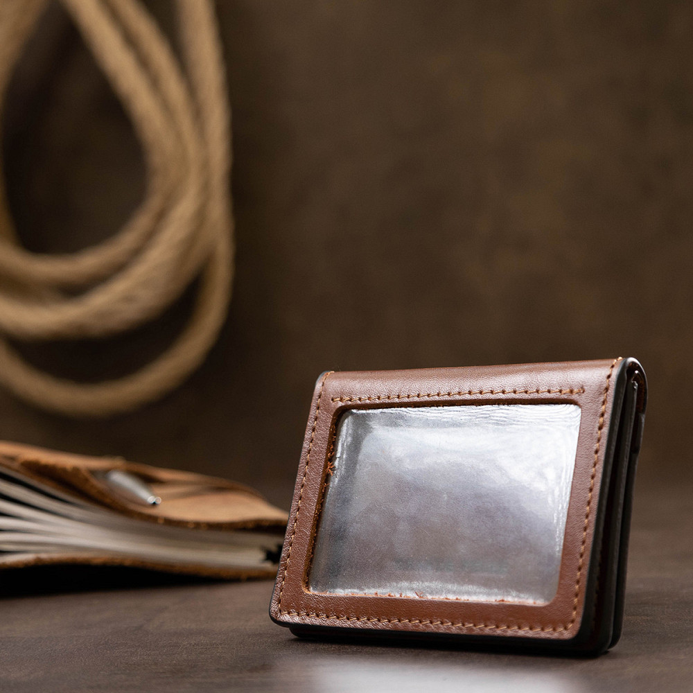 Шкіряна обкладинка для прав GRANDE PELLE 11538 Коричневий Київ - фото 7