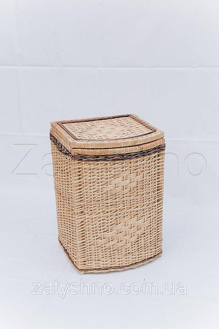 Скринька плетена з лози для білизни Київ - фото 5