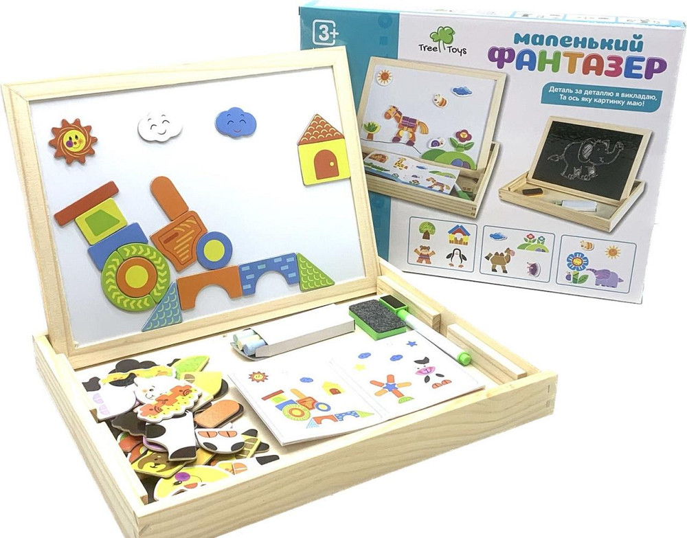 Дерев'яна іграшка Tree Toys Маленький фантазер із магнітною мозаїкою (MD 2083 C) Чернігів - фото 3