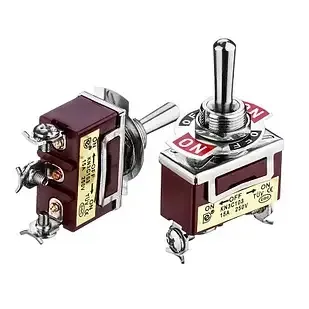 Тумблер KN(3)З-103, ON-OFF-ON, 15 А (3pin), 250VAC Полтава