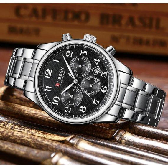 Мужские наручные часы Curren Partner (Серебристые) Винница - изображение 3