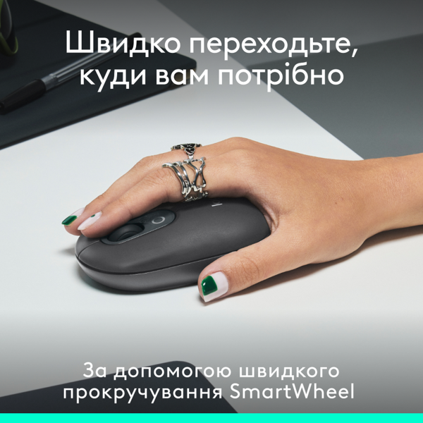Миша Logitech POP with emoji Graphite (L910-007412) (7031692) Киев - изображение 7