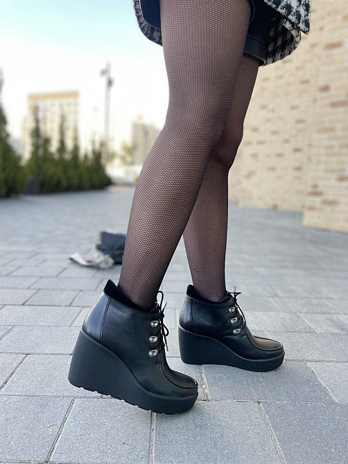 Injers Черевики жіночі INJERS чорні натуральна шкіра 37-40р. (1150) Коломия - фото 9