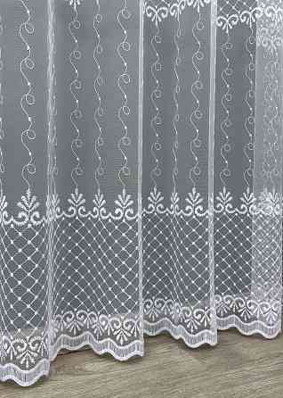 Тюль фатин з вишивкою колір холодний білий 1731т Київ