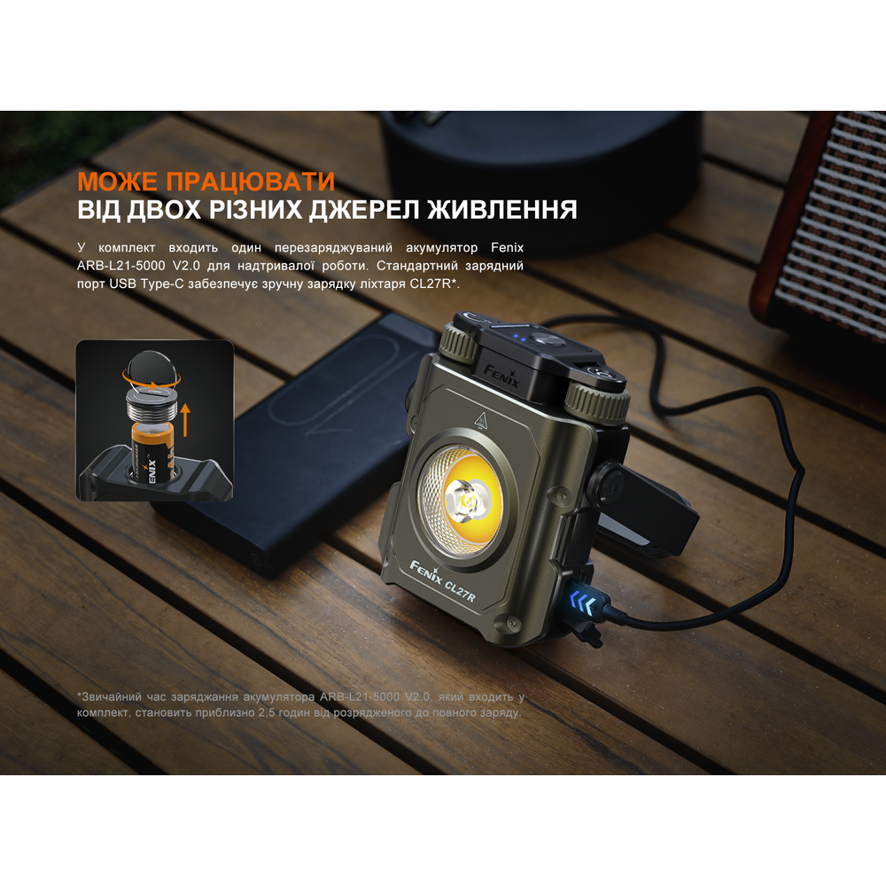 Ліхтар прожектор Fenix CL27R зелений Київ - фото 17