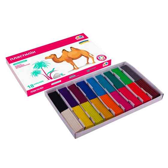 Набір для ліплення пластилін "Захоплення" 200315, 18 кольорів Вінниця