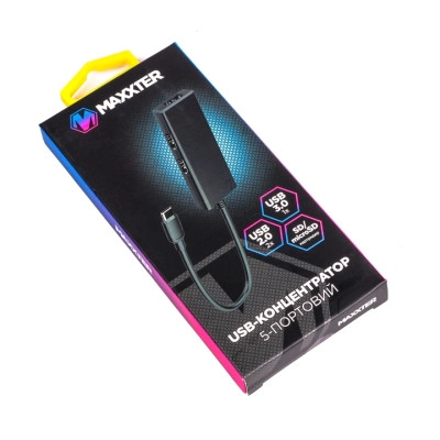Концентратор Maxxter USB-C to 1xUSB 3.0 + 2xUSB 2.0 + SD/TF (HU3C-3PTF-01) Винница - изображение 4
