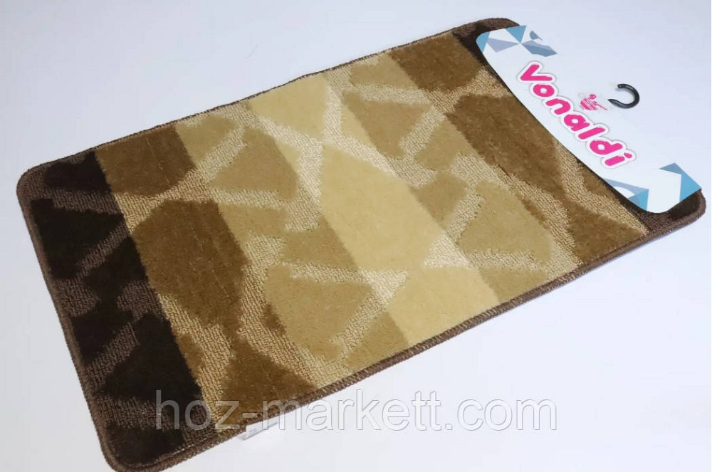 Коврики для ванной беж с коричневым производство Турция 80 х 50 см и 50 х 40 см Харьков - изображение 1
