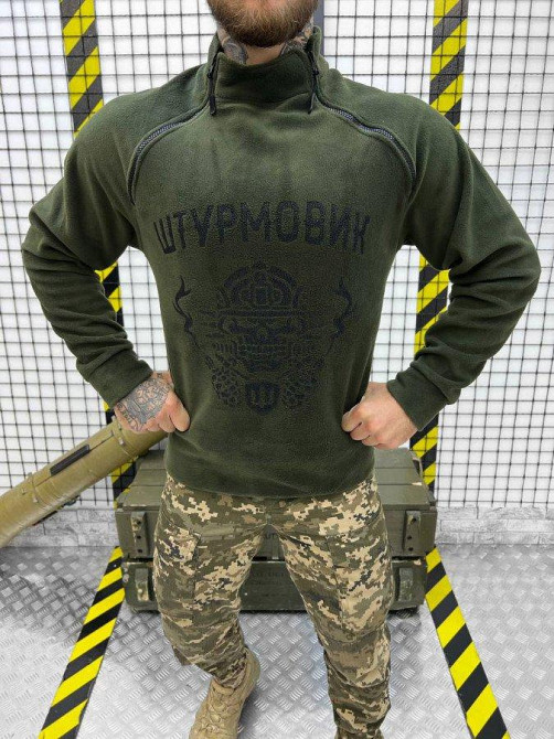 Флісування RENG штурмовик олива чоловіча фліска кофта Одеса - фото 5