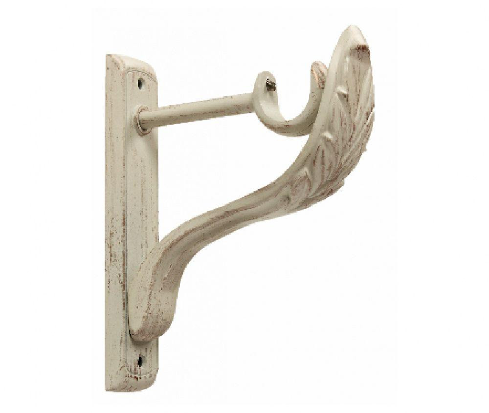 Тримач Orvit РЕТРО однорядний до стіни 25 мм БІЛЕ ЗОЛОТО (матове) Львов - изображение 1