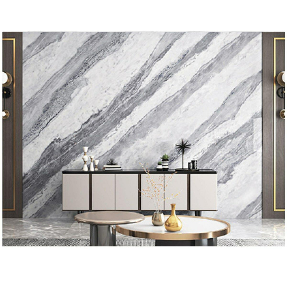 Самоклеюча вінілова плитка набір (6 рулонів) 3600х2800х2мм Сірий мармур SW-00001447 Київ - фото 3