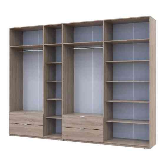 Шкаф для одежды Doros Лукас Дуб сонома 3+4 ДСП 315х50х240 DRS-011709 (42005135) Львов