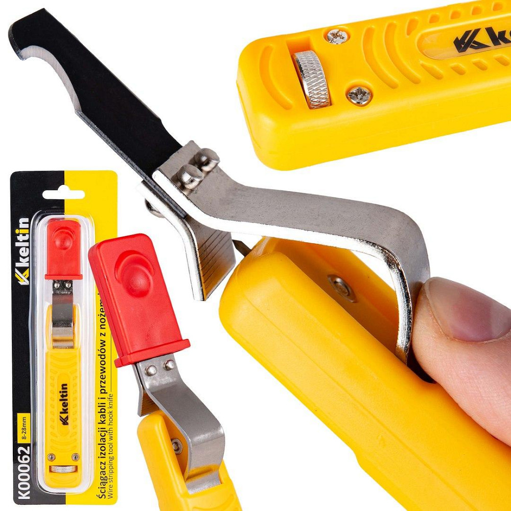 Інструмент для зняття ізоляції з кабелів та проводів "GeKo"з гачкоподібним ножем Стрый - изображение 1